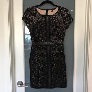 BCBG Paris Black Lace Mini Dress